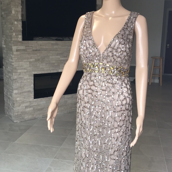 Alberto Makali Long Gown Cover Beading - Picture 2 of 10